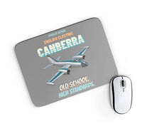 Thumbnail for English Electric Canberra B.2 - Old school. High standards. design on gray rectangle mouse pad