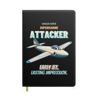 Thumbnail for Supermarine Attacker FB.2 - Early jet. Lasting impression. design on black notebook