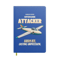 Thumbnail for Supermarine Attacker FB.2 - Early jet. Lasting impression. design on blue notebook