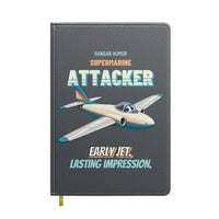 Thumbnail for Supermarine Attacker FB.2 - Early jet. Lasting impression. design on gray notebook