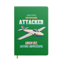 Thumbnail for Supermarine Attacker FB.2 - Early jet. Lasting impression. design on green notebook