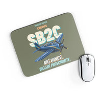 Thumbnail for Curtiss SB2C-5 Helldiver - Big wings. Bigger personality. design on green army rectangle mouse pad