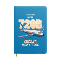 Thumbnail for Boeing 720B - Retro jet. Fresh attitude. design on turquoise notebook