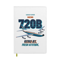 Thumbnail for Boeing 720B - Retro jet. Fresh attitude. design on white notebook