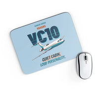 Thumbnail for Vickers VC10 - Quiet cabin. Loud personality. design on light blue rectangle mouse pad