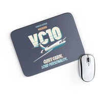 Thumbnail for Vickers VC10 - Quiet cabin. Loud personality. design on navy blue rectangle mouse pad