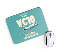 Thumbnail for Vickers VC10 - Quiet cabin. Loud personality. design on turquoise rectangle mouse pad