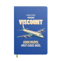 Thumbnail for Vickers Viscount 800 - Four props. First class sass. design on blue notebook