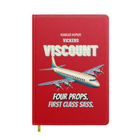 Thumbnail for Vickers Viscount 800 - Four props. First class sass. design on red notebook
