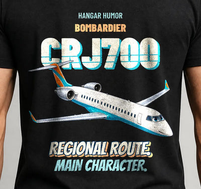 Bombardier CRJ700 - Regional route. Main character. - Cover