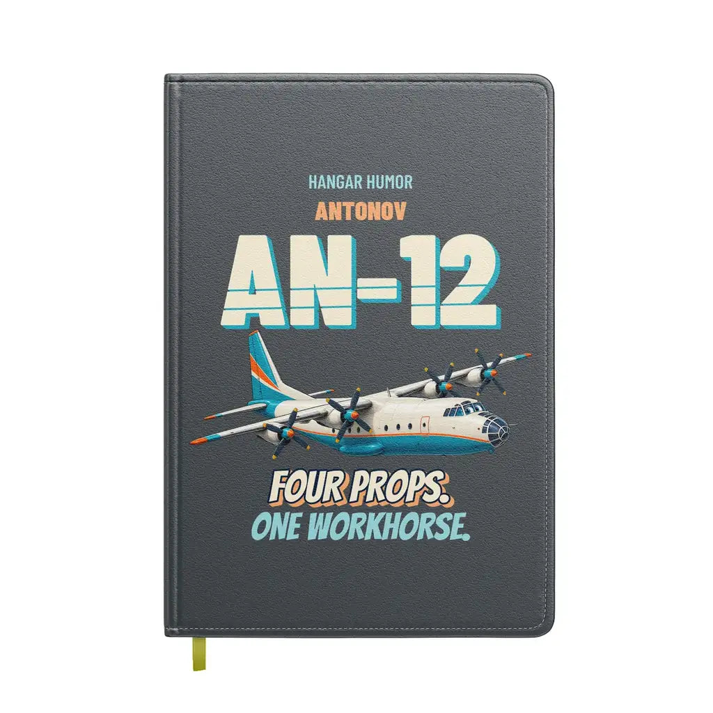 Antonov An-12 - Four props. One workhorse. design on gray notebook