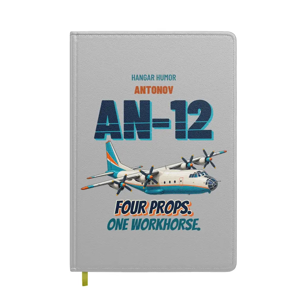 Antonov An-12 - Four props. One workhorse. design on light gray notebook
