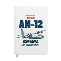 Thumbnail for Antonov An-12 - Four props. One workhorse. design on white notebook