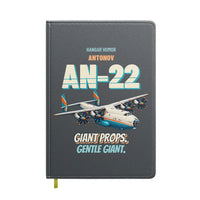 Thumbnail for Antonov An-22 - Giant props. Gentle giant. design on gray notebook