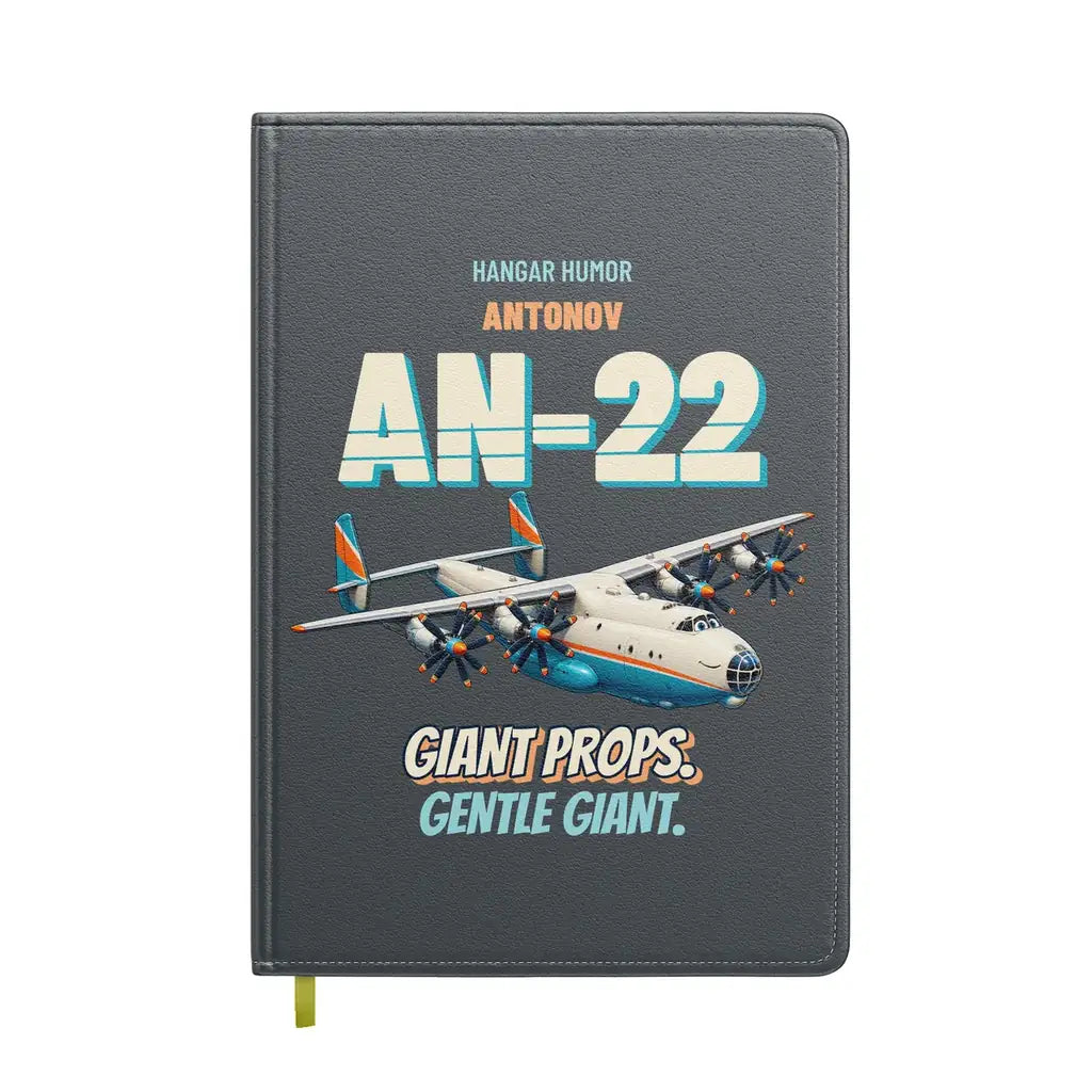 Antonov An-22 - Giant props. Gentle giant. design on gray notebook