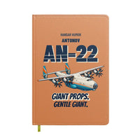 Thumbnail for Antonov An-22 - Giant props. Gentle giant. design on orange notebook