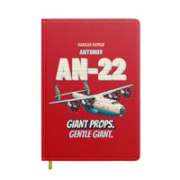 Thumbnail for Antonov An-22 - Giant props. Gentle giant. design on red notebook