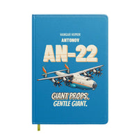 Thumbnail for Antonov An-22 - Giant props. Gentle giant. design on turquoise notebook