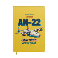 Thumbnail for Antonov An-22 - Giant props. Gentle giant. design on yellow notebook