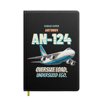 Thumbnail for Antonov An-124 - Oversize load. Undersized ego. design on black notebook
