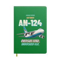 Thumbnail for Antonov An-124 - Oversize load. Undersized ego. design on green notebook