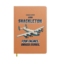 Thumbnail for Avro Shackleton MR.2 - Four engines. Endless stories. design on orange notebook