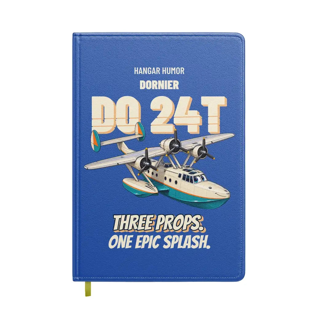 Dornier Do 24T - Three props. One epic splash. design on blue notebook