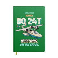 Thumbnail for Dornier Do 24T - Three props. One epic splash. design on green notebook