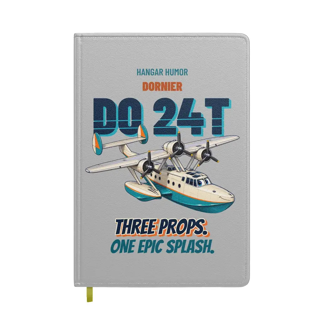 Dornier Do 24T - Three props. One epic splash. design on light gray notebook