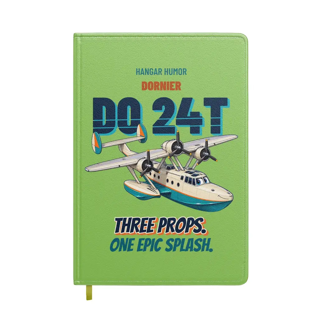 Dornier Do 24T - Three props. One epic splash. design on light green notebook