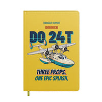 Thumbnail for Dornier Do 24T - Three props. One epic splash. design on yellow notebook