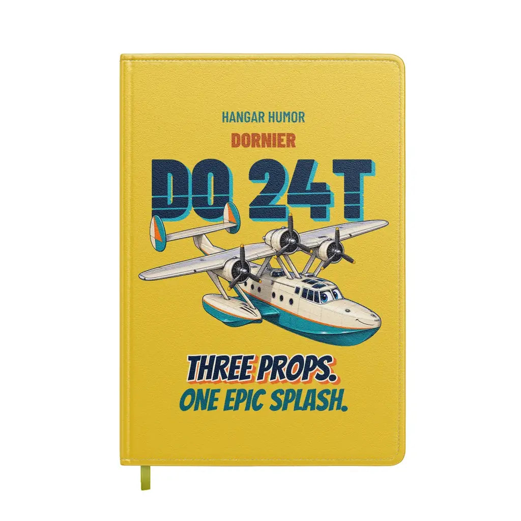 Dornier Do 24T - Three props. One epic splash. design on yellow notebook
