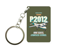 Thumbnail for Tecnam P2012 Traveller - Nine seats. Countless stories. design on green army key chain