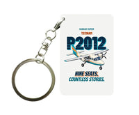 Thumbnail for Tecnam P2012 Traveller - Nine seats. Countless stories. design on white key chain