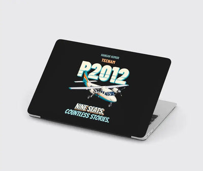 Tecnam P2012 Traveller - Nine seats. Countless stories. design on black MacBook case