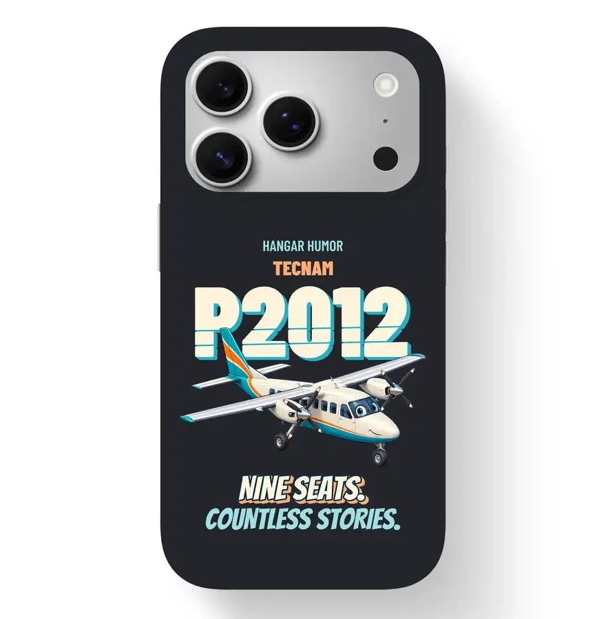 Tecnam P2012 Traveller - Nine seats. Countless stories. design on black magsafe iphone 17 pro