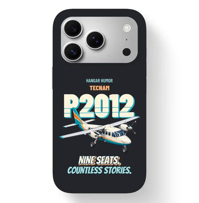 Tecnam P2012 Traveller - Nine seats. Countless stories. design on black magsafe iphone 17 pro