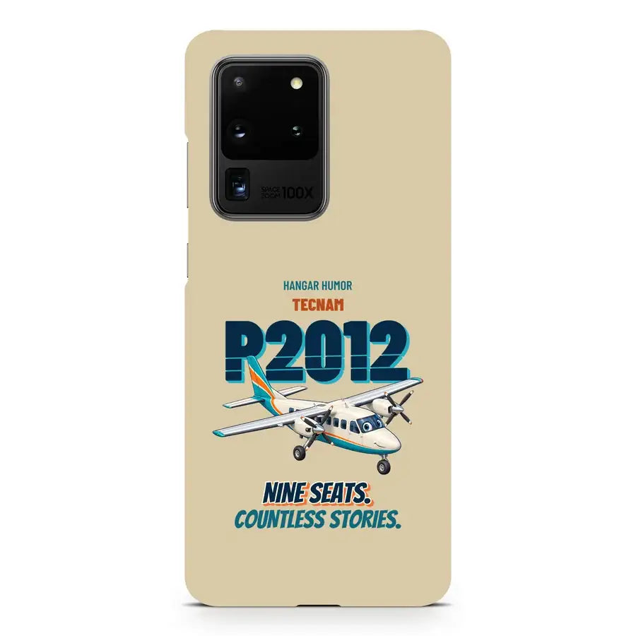 Tecnam P2012 Traveller - Nine seats. Countless stories. design on beige samsung case