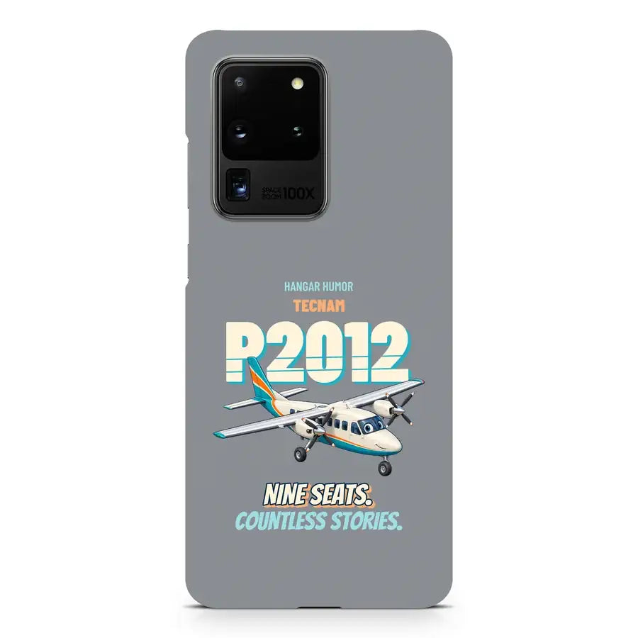Tecnam P2012 Traveller - Nine seats. Countless stories. design on gray samsung case