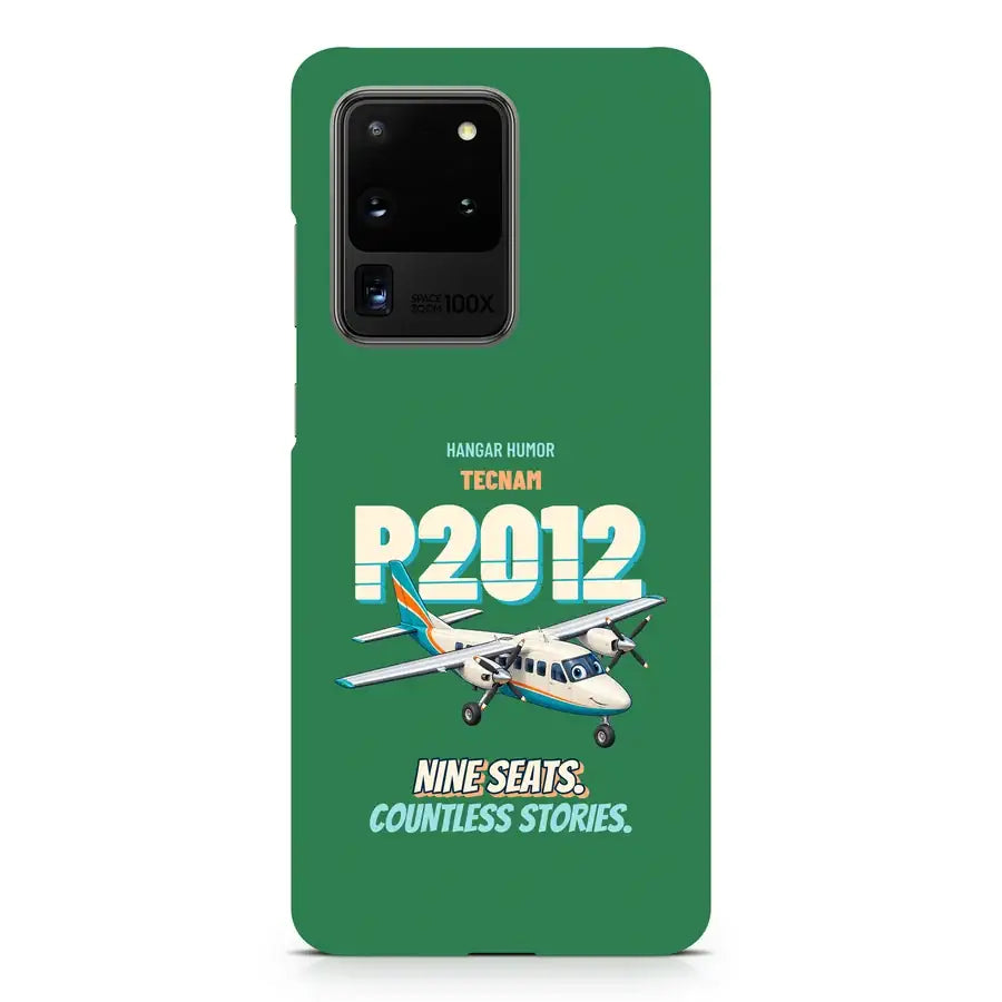 Tecnam P2012 Traveller - Nine seats. Countless stories. design on green samsung case