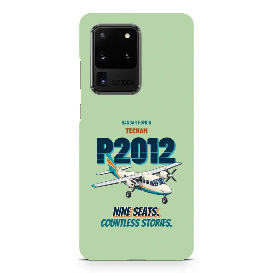 Tecnam P2012 Traveller - Nine seats. Countless stories. design on light green samsung case