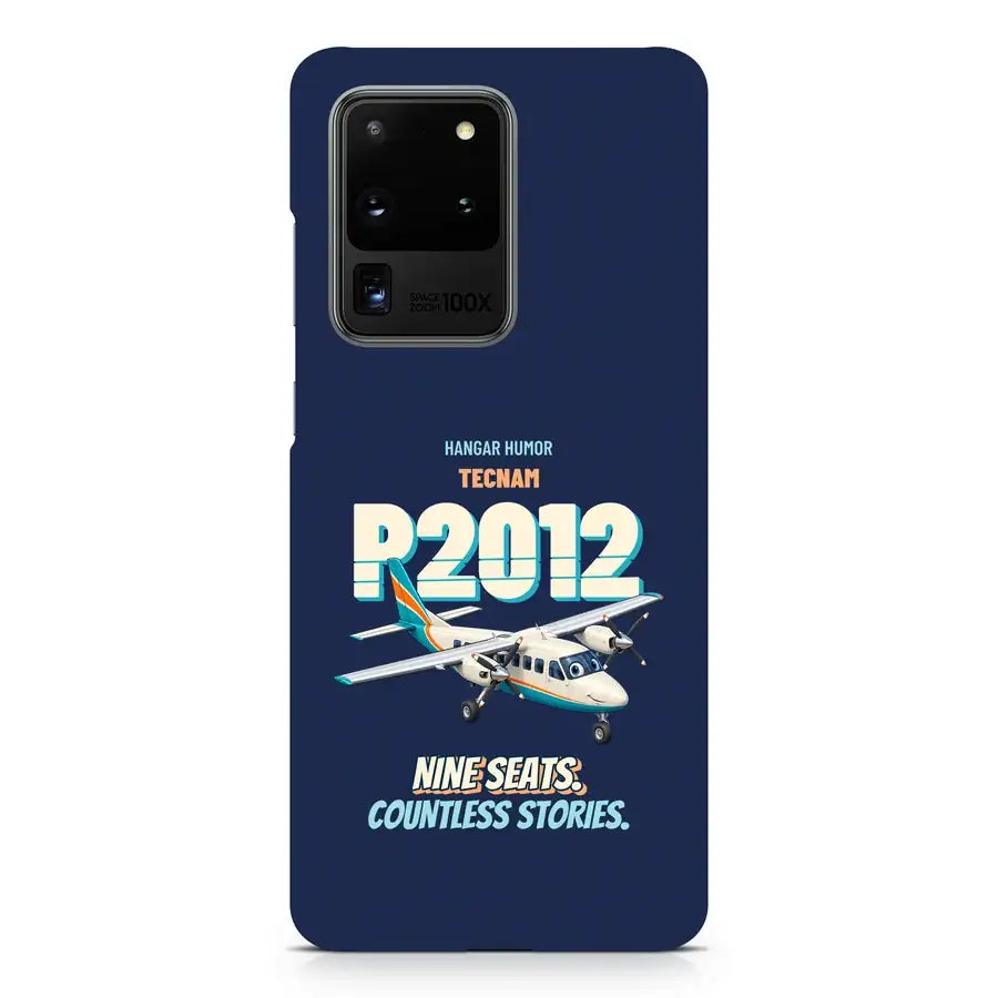 Tecnam P2012 Traveller - Nine seats. Countless stories. design on navy blue samsung case