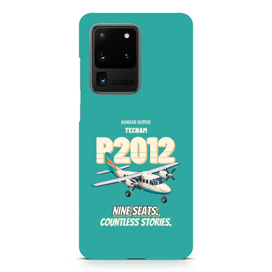 Tecnam P2012 Traveller - Nine seats. Countless stories. design on turquoise samsung case