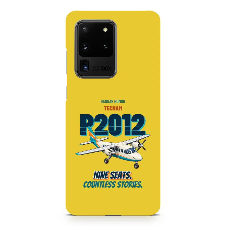 Tecnam P2012 Traveller - Nine seats. Countless stories. design on yellow samsung case