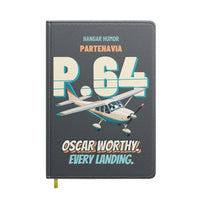 Thumbnail for Partenavia P.64 Oscar - Oscar worthy. Every landing. design on gray notebook