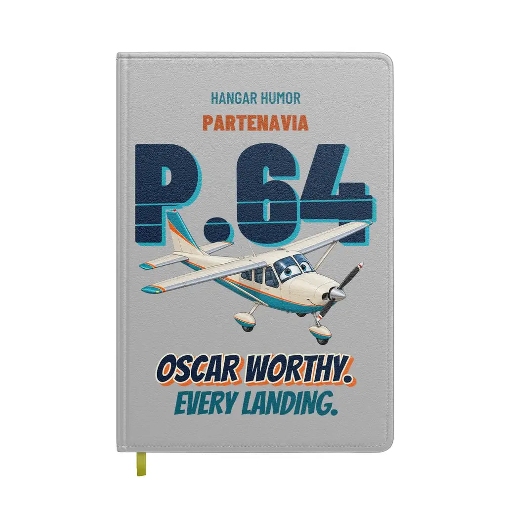 Partenavia P.64 Oscar - Oscar worthy. Every landing. design on light gray notebook