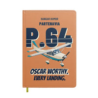 Thumbnail for Partenavia P.64 Oscar - Oscar worthy. Every landing. design on orange notebook