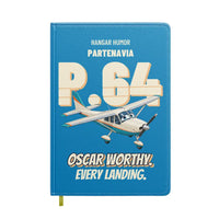 Thumbnail for Partenavia P.64 Oscar - Oscar worthy. Every landing. design on turquoise notebook