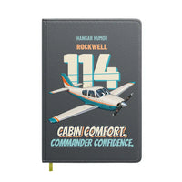 Thumbnail for Rockwell Commander 114 - Cabin comfort. Commander confidence. design on gray notebook