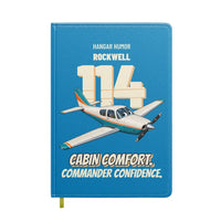 Thumbnail for Rockwell Commander 114 - Cabin comfort. Commander confidence. design on turquoise notebook